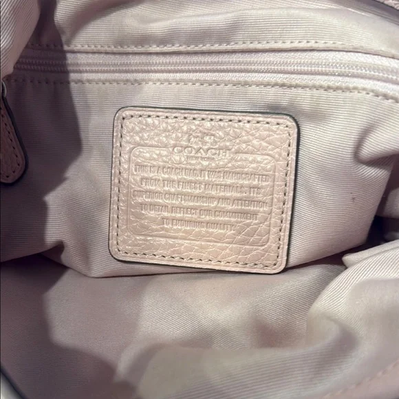 Pink Coach Leather Tote Bag - Picture 8 of 11